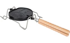 Voorkant 37 Petromax Gietijzeren Omkeerbaar Wafelijzer Incl. Steunframe