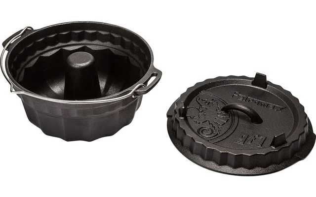 Petromax GF1 Gietijzeren Bundt Cake Vorm Met Taartbodem Deksel 3 Liter 2 Petromax GF1 Gietijzeren Bundt Cake Vorm Met Taartbodem Deksel 3 Liter
